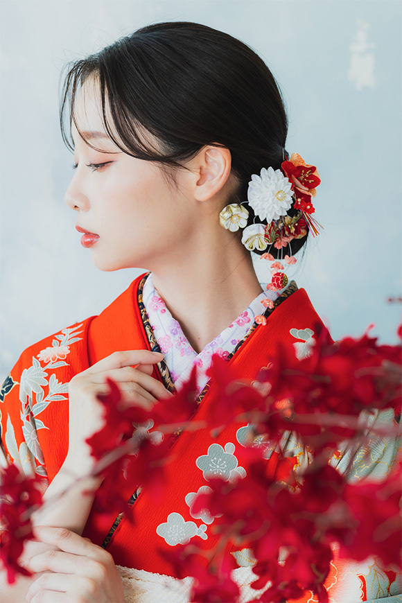 振袖の女性